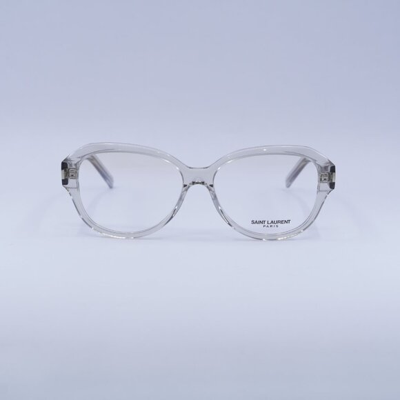 Saint Laurent SL411 004 Eyeglasses Transparent 57mm Square Frame - Picture 3 of 11